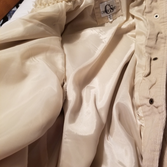 Vintage super boho fairycore raw edge fringed corduroy light jacket sz 1X - Picture 10 of 11